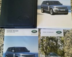 2020 Land Rover Range Rover Owner's Operator Manual User Guide Set