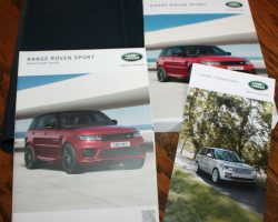 2020 Land Rover Range Rover Sport Owner's Operator Manual User Guide Set
