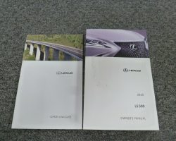2020 Lexus LS500 Owner's Manual Set