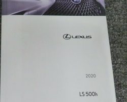 2020 Lexus LS500h Owner's Manual