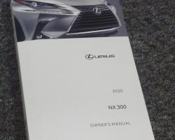 2020 Lexus NX300 Owner's Manual