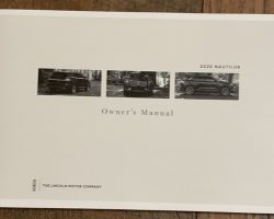 2020 Lincoln Nautilus Owner's Manual