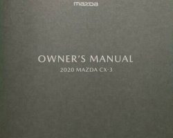 2020 Mazda CX-3 Owner's Manual