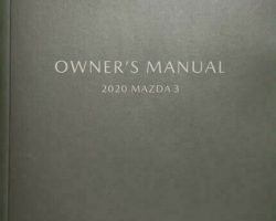 2020 Mazda3 Owner's Manual