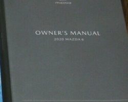 2020 Mazda6 Owner's Manual