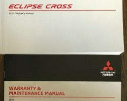 2020 Mitsubishi Eclipse Cross Owner's Manual Set