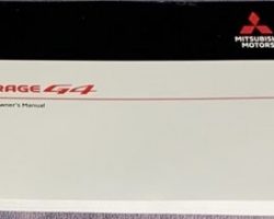 2020 Mitsubishi Mirage G4 Owner's Manual