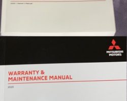 2020 Mitsubishi Mirage G4 Owner's Manual Set