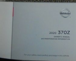 2020 Nissan 370Z Owner's Manual