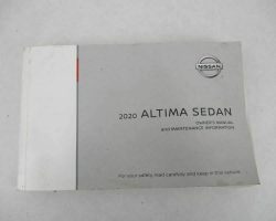 2020 Nissan Altima Owner's Manual
