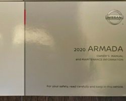 2020 Nissan Armada Owner's Manual