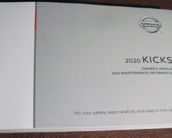 2020 Nissan Kicks Owner's Manual