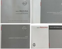 2020 Nissan Maxima Owner's Manual Set