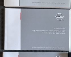 2020 Nissan Murano Owner's Manual Set