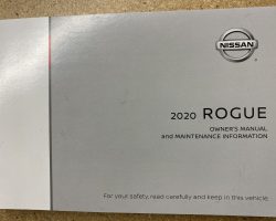 2020 Nissan Rogue Owner's Manual