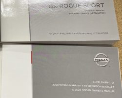 2020 Nissan Rogue Sport Owner's Manual Set