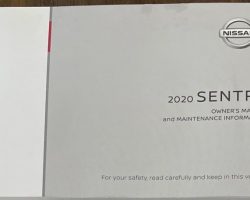 2020 Nissan Sentra Owner's Manual