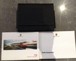 2020 Porsche 718 Cayman Boxster Spyder Owner's Manual Set