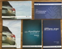 2020 Subaru Forester Owner's Manual Set