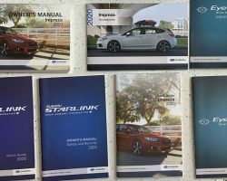 2020 Subaru Impreza Owner's Manual Set
