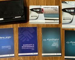 2020 Subaru Legacy Owner's Manual Set