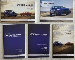 2020 Subaru WRX Owner's Manual Set