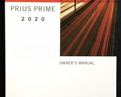 2020 Toyota Prius Prime Owner's Manual