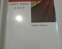2020 Toyota Camry Hybrid Owner's Manual