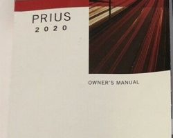 2020 Toyota Prius Owner's Manual