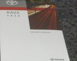 2020 Toyota Rav4 Owner's Manual