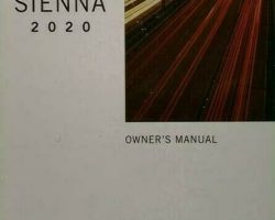2020 Toyota Sienna Owner's Manual