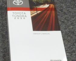 2020 Toyota Tundra Owner's Manual