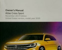2020 Volkswagen Atlas Cross Sport Owner's Manual