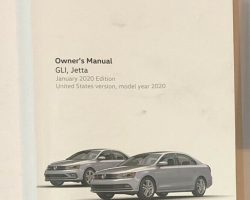 2020 Volkswagen Jetta & Jetta GLI Owner's Manual
