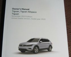 2020 Volkswagen Tiguan Owner's Manual