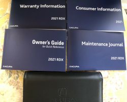 2021 Acura RDX Owner's Manual Set