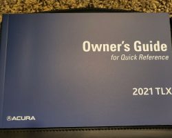 2021 Acura TLX Owner's Manual