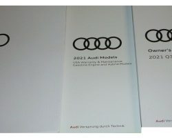 2021 Audi Q3 Owner's Manual Set