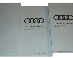 2021 Audi Q7 Owner's Manual Set