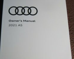 2021 Audi RS5 Sportback Owner's Manual