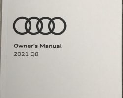 2021 Audi RS Q8 Owner's Manual