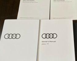 2021 Audi TT RS Owner's Manual Set