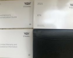 2021 Cadillac XT4 Owner's Manual Set