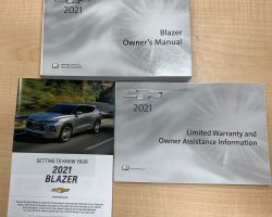2021 Chevrolet Blazer Owner's Manual Set