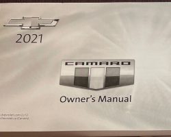 2021 Chevrolet Camaro Owner's Manual