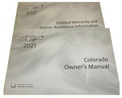 2021 Chevrolet Colorado Owner's Manual Set