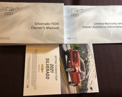 2021 Chevrolet Silverado 1500 Owner's Manual Set
