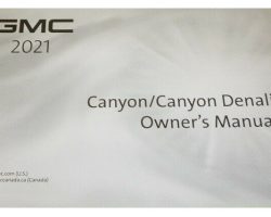 2021 GMC Canyon Owner's Manual