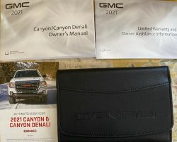 2021 GMC Canyon Owner's Manual Set