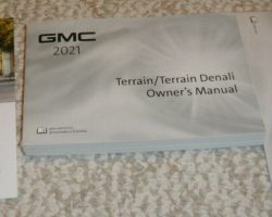 2021 GMC Terrain Owner's Manual Set